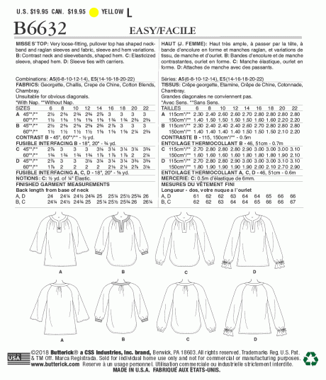 B6632 Misses' Tops - Image 2