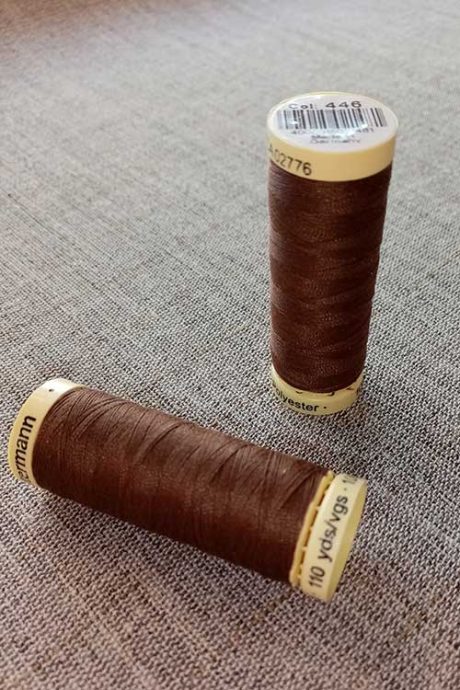 Gutermann Sew All Thread Col. 446 (brown)