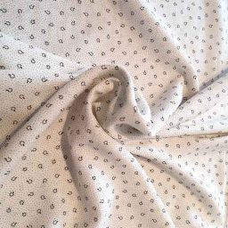 "Speckle" viscose print (dark grey/ivory)