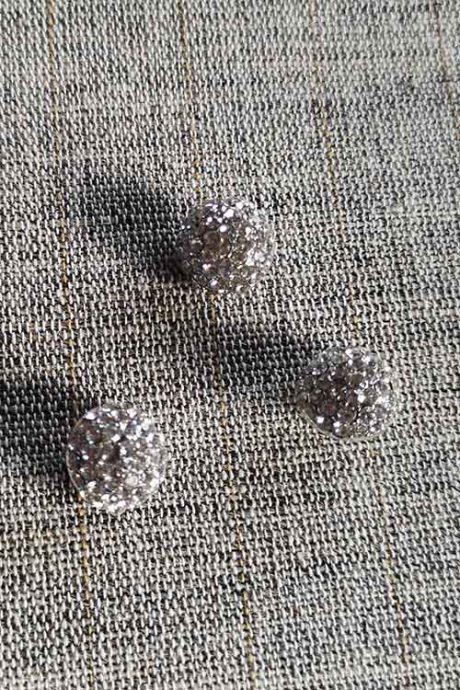 Diamante dome buttons 12mm