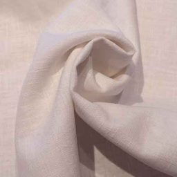 Plain washed linen, white