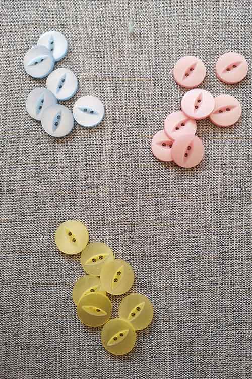 Polyester fisheye buttons (18mm) Sew Irish