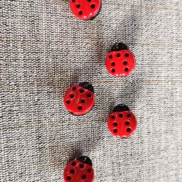 Ladybird buttons (15mm)