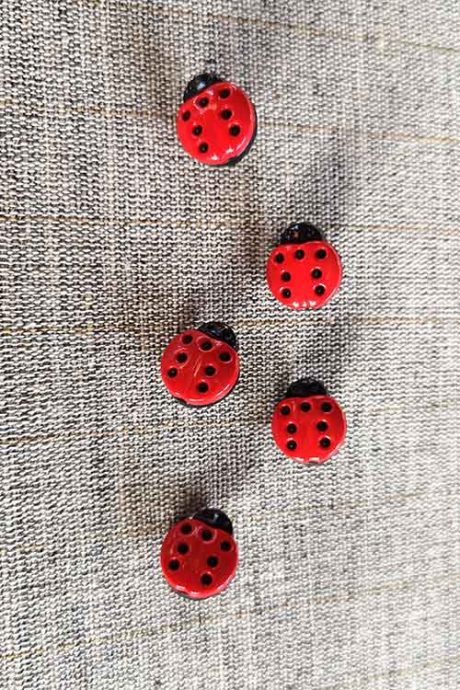 Ladybird buttons (15mm)