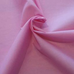 Plain Polycotton. Pink. 0.65m Remnant