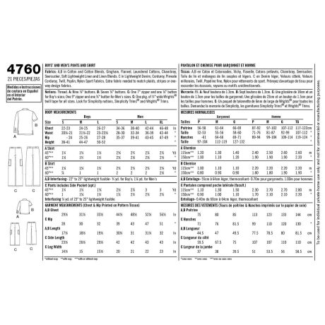 S4760 Boys and Men Shirts and Trousers - Image 2