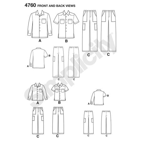 S4760 Boys and Men Shirts and Trousers - Image 4