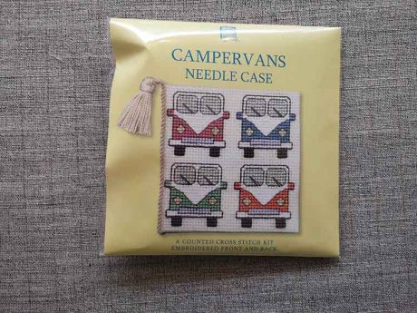 "Campervan" Needle Case Cross Stitch Embroidery Kit