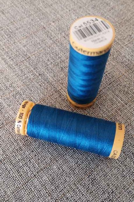 Gutermann Cotton Thread #5534 (blue)