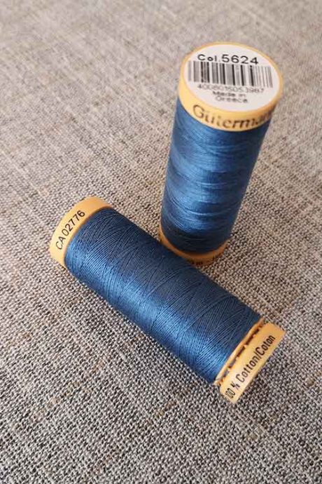 Gutermann Cotton Thread #5624 (blue)