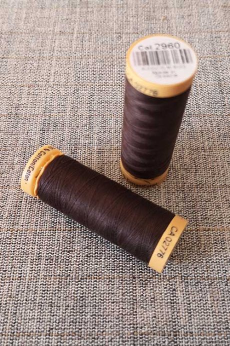 Gutermann Cotton Thread #2960 (brown)