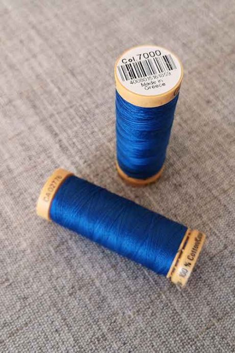 Gutermann Cotton Thread #7000 (blue)