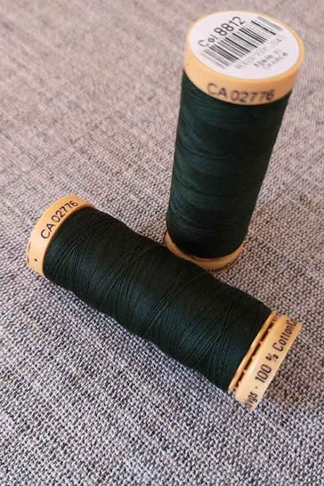 Gutermann Cotton Thread #8812 (dark green)