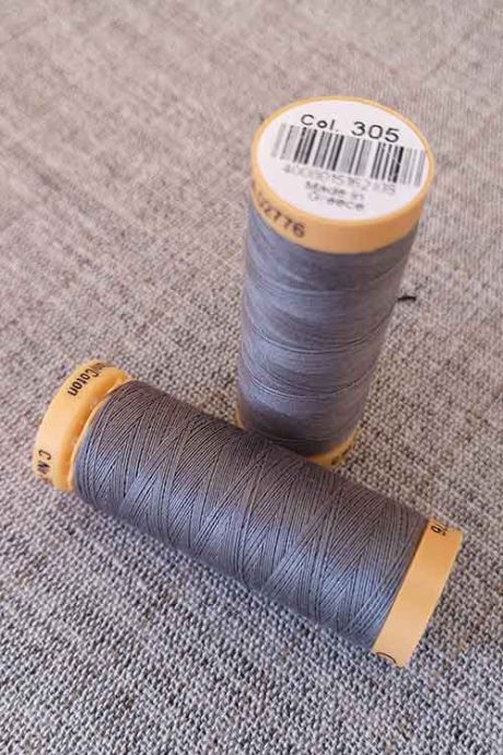 Gutermann Cotton Thread #305 (dark grey)