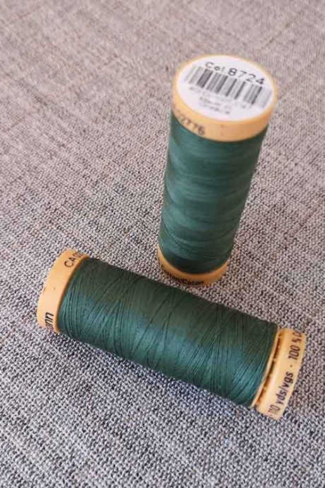 Gutermann Cotton Thread #8724 (green)