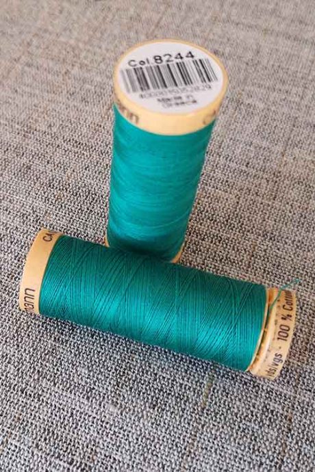 Gutermann Cotton Thread #8244 (jade green)