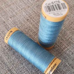 Gutermann Cotton Thread #6126 (light blue)