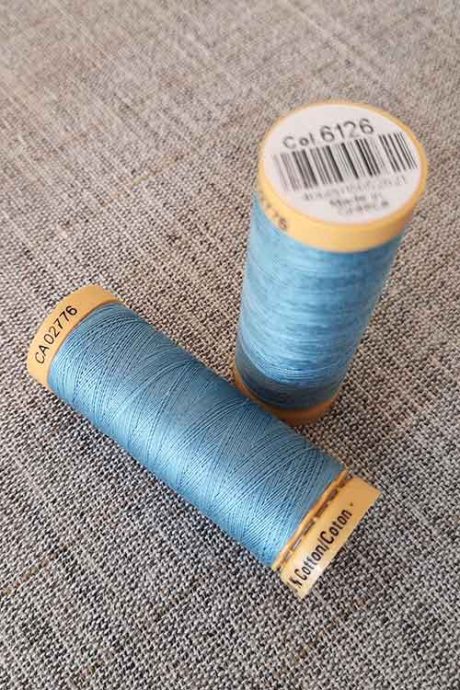 Gutermann Cotton Thread #6126 (light blue)