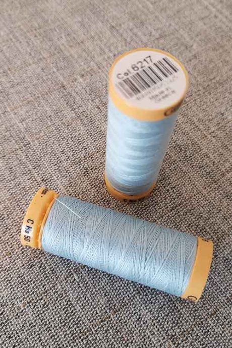 Gutermann Cotton Thread #6217 (pale blue)