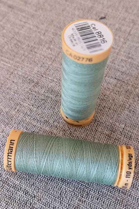 Gutermann Cotton Thread #8816 (pale blue green)