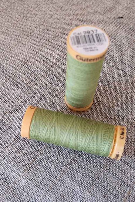 Gutermann Cotton Thread #9837 (pale olive)