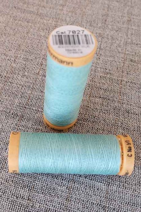 Gutermann Cotton Thread #7827 (pale turquoise)