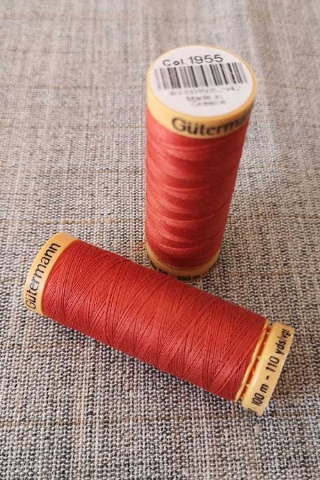 Gutermann Cotton Thread #1955 (red)