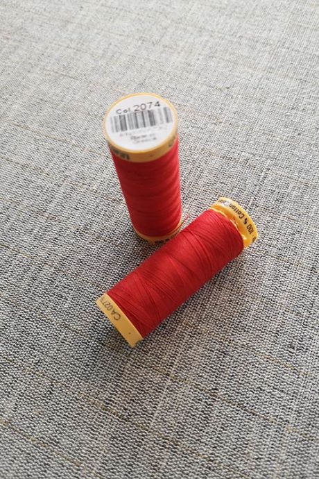 Gutermann Cotton Thread #2074 (red)