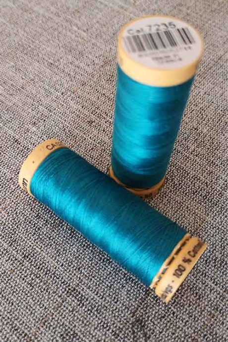 Gutermann Cotton Thread #7235 (turquoise)