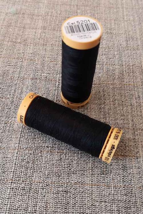 Gutermann Cotton Thread #5201 (black)