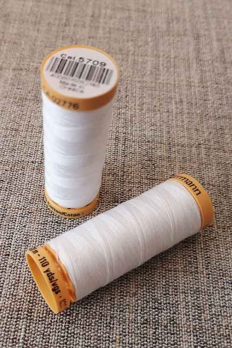 Gutermann Cotton Thread #5709 (white)