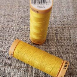 Gutermann Cotton Thread #688 (yellow)
