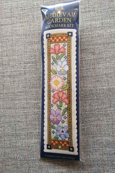"Medieval Garden" Bookmark Cross Stitch Embroidery Kit