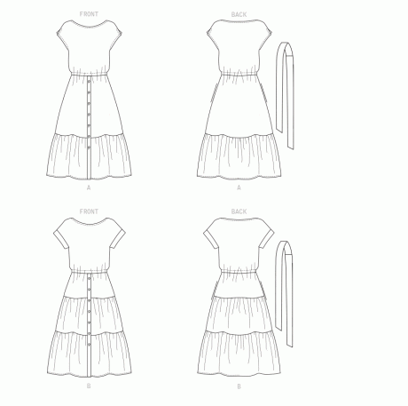 B6722 Misses' Dresses