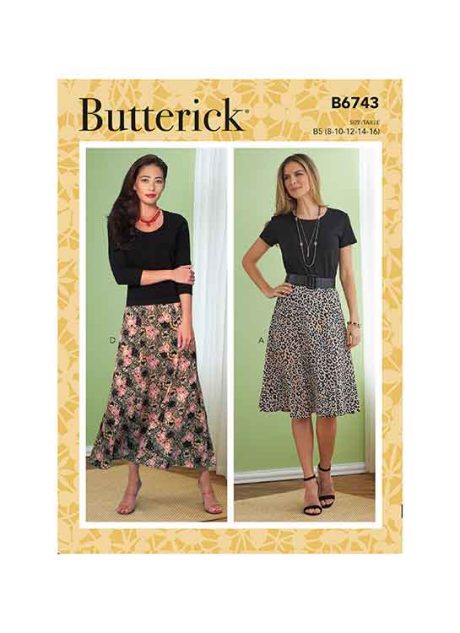 B6743 Misses'/Misses' Petite Gored Skirts