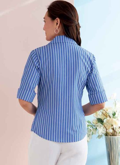 B6753 Misses'/Misses' Petite Button-Down Shirts