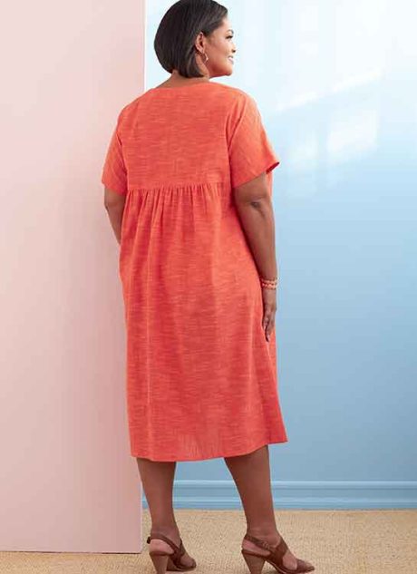 B6755 Misses' Asymmetrical-Detail Tunics