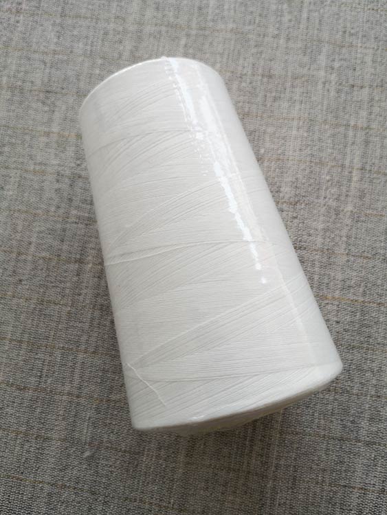 Overlocker/serger thread, 100% polyester, 5000 yds (white) - Sew Irish