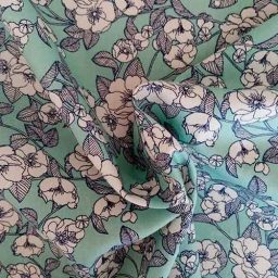 Rose & Hubble 100% cotton poplin "Cherry" (mint)