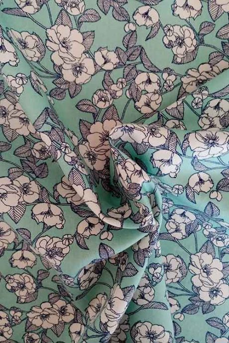 Rose & Hubble 100% cotton poplin "Cherry" (mint)