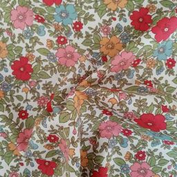 Rose & Hubble 100% cotton poplin "Polly" (red/navy)