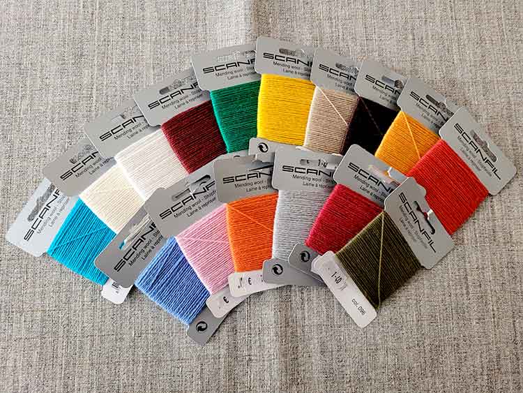 Nylon/wool mix darning yarn Sew Irish