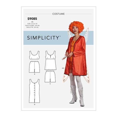 S9085 Misses' Historical Costume Robe, Tops, Bottoms & Rompers