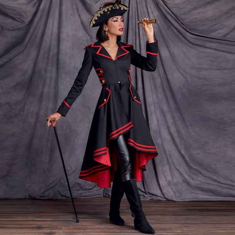 S9086 Misses' Steampunk Costume Coats