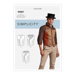 S9087 Men's Steampunk Corset Vests - Sew Irish