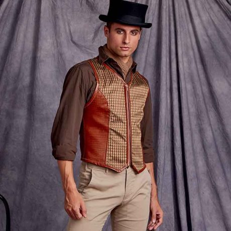 S9087 Men's Steampunk Corset Vests