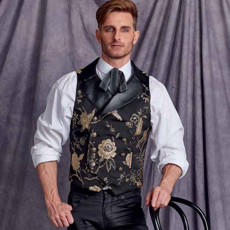 S9087 Men's Steampunk Corset Vests