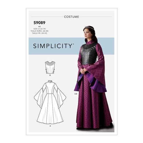 S9089 Misses' Fantasy Costume