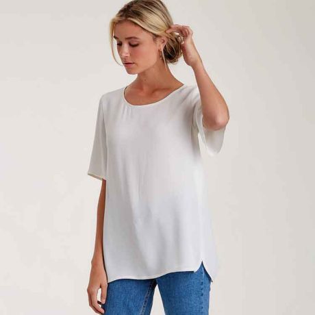 S9107 Misses' Tops With Sleeve & Length Variation