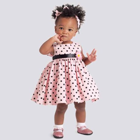 S9117 Babies' Dresses, Panties & Headband